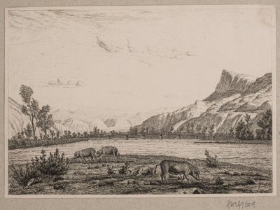 Bjergegn i Tyrol af Vilhelm Kyhn