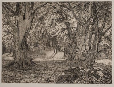 Det indre af en skov af Vilhelm Kyhn