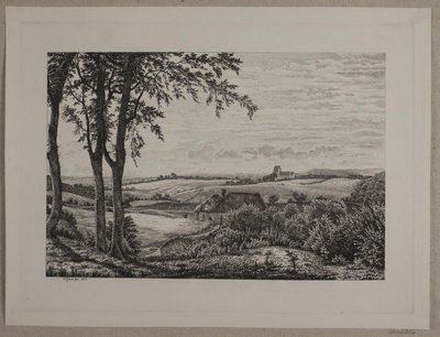 Eftermiddagslandskab, Sjælland af Vilhelm Kyhn