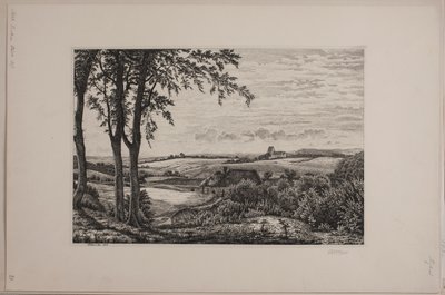 Eftermiddagslandskab, Sjælland af Vilhelm Kyhn
