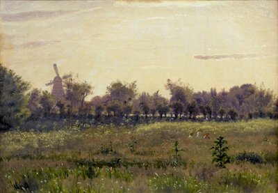 Engen ved kunstnerens bolig på Farimagsvej af Vilhelm Kyhn