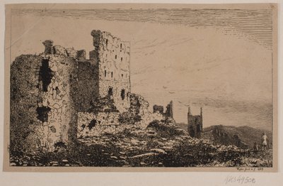 Hammershus på Bornholm af Vilhelm Kyhn
