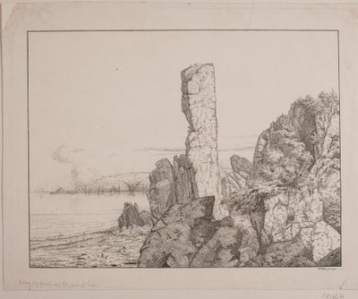 Klippekyst på Bornholm af Vilhelm Kyhn