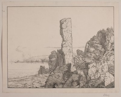 Klippekyst på Bornholm af Vilhelm Kyhn