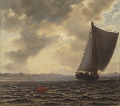 Sejlbåde i Guldborg Sund af Vilhelm Kyhn