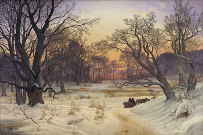 Vinternat i en Skov af Vilhelm Kyhn