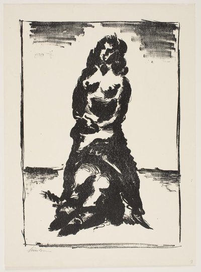 Blad fra "Klingens Kunstnermappe Nr. 2" af Vilhelm Lundstrøm