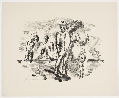 Blad fra "Klingens Kunstnermappe Nr. 2" af Vilhelm Lundstrøm