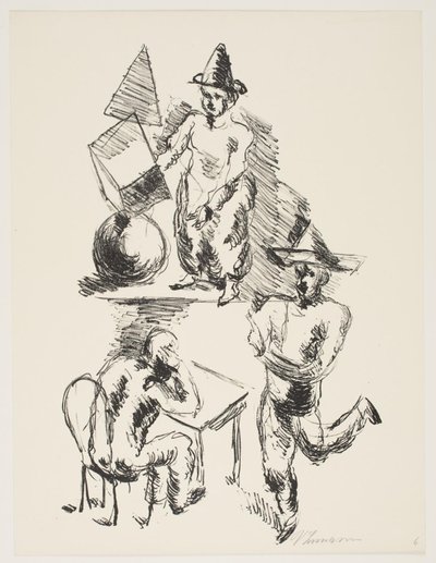 Blad fra "Klingens Kunstnermappe Nr. 2" af Vilhelm Lundstrøm