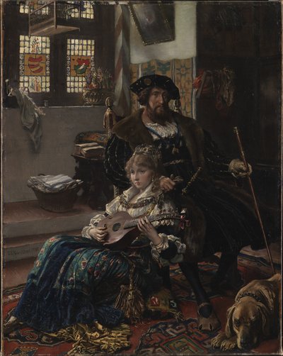 Christian II og Dyveke af Vilhelm Rosenstand