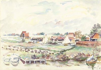 Landskab i Friesland af Villeboeuf