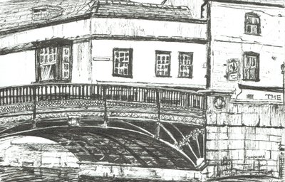 Cambridge, 2008, (Blæk på papir) af Vincent Alexander Booth