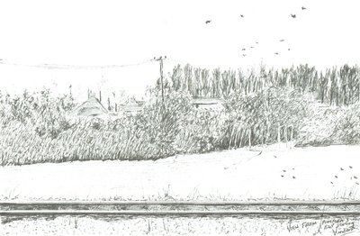 Ely station udsigt fra perron 3, 2005 af Vincent Alexander Booth