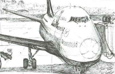 Jumbo Jet i Logan Lufthavn, 2003 af Vincent Alexander Booth