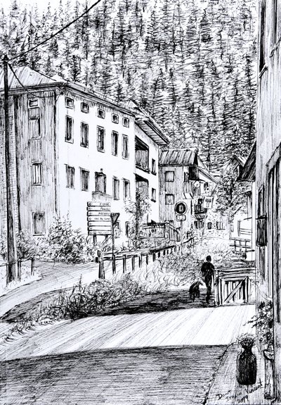 Hovedgade i Dont Italien, 2019 af Vincent Alexander Booth
