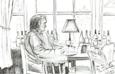 Mand på en pub efter måltid, 2006 af Vincent Alexander Booth