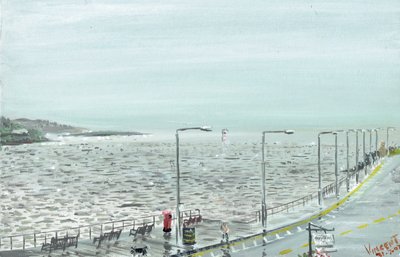 Oban Skotland, 2007, (akryl på lærredstavle) af Vincent Alexander Booth