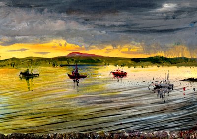 På den hellige ø ved solnedgang, 2007 af Vincent Alexander Booth
