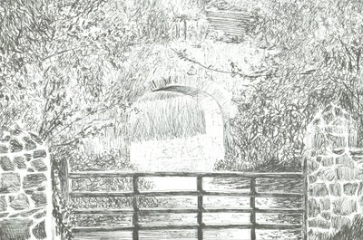 Pathway under archway Isle of Wight, 2012 af Vincent Alexander Booth