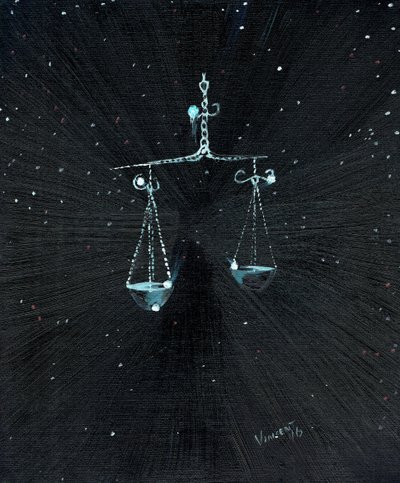 Stjernetegn Vægten, 2016, af Vincent Alexander Booth