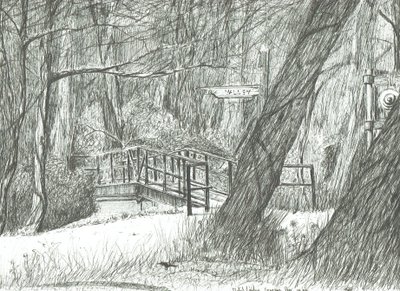 Den gamle metalbro, Bramhall park, 2004 af Vincent Alexander Booth