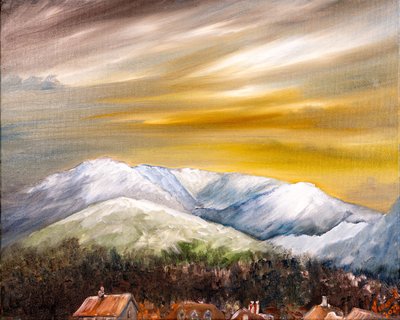 Udsigt over Coniston, 2022 af Vincent Alexander Booth