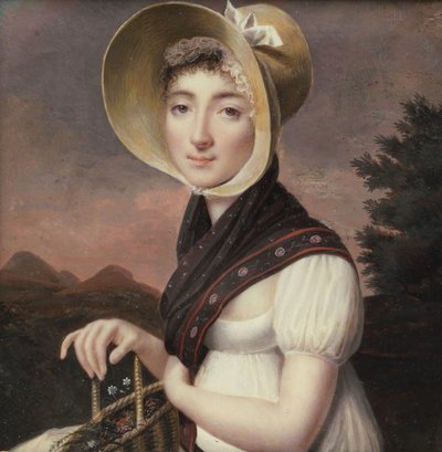 Portræt af en kvinde, ca. 1810. af Vincent Bertrand