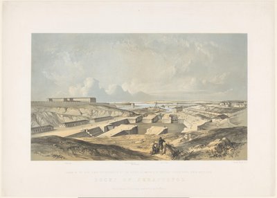 De Haven van Sebastopol, 1855 Docks of Sebastopol (titel på objekt) af Vincent Brooks