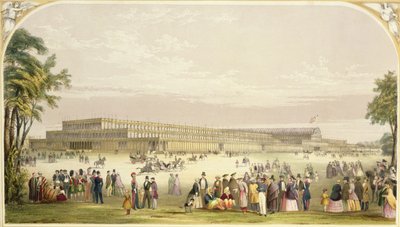 Store udstilling, 1851: udsigt over bygningen designet af Joseph Paxton, arkitekt af Vincent Brooks