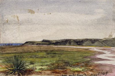 Two Hundred Miles East of Bascom, 1. maj 1869 (akvarel på papir) af Vincent Colyer