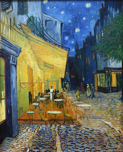 Caféterrasse om natten Caféterrasse om natten, 1888. af Vincent van Gogh
