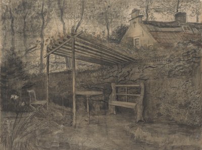 Hjørne af en have. af Vincent van Gogh