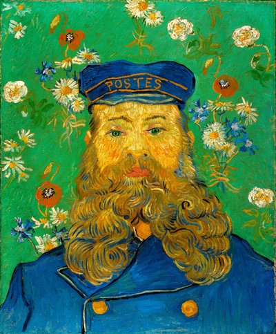 Portræt af Joseph Roulin, 1889. af Vincent van Gogh