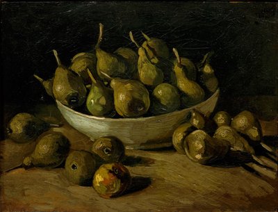 Stilleben med en jordskål og pærer, 1885. af Vincent van Gogh