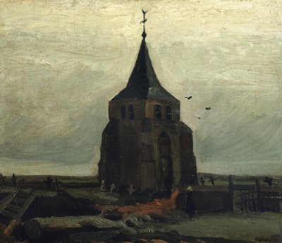 Det gamle tårn, 1884. af Vincent van Gogh