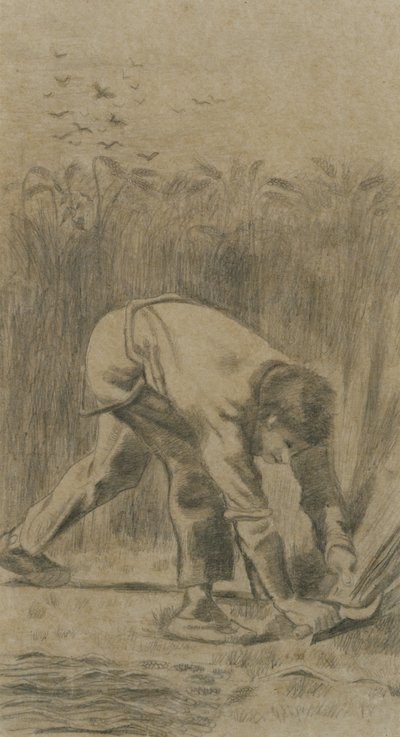 The Reaper after Millet, 1880. af Vincent van Gogh