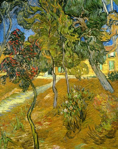 Træer i asylets have, 1889. af Vincent van Gogh