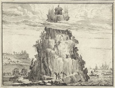 Visdommens tempel på en klippe af Vincent Laurensz. van der Vinne (II)