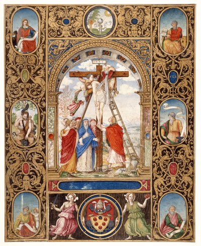 Marlay Cutting IT.34: Depositionen fra korset og grænsefragmenter fra et missal af pave Clemens VII, efter 1523 (pergament) af Vincent Raymond