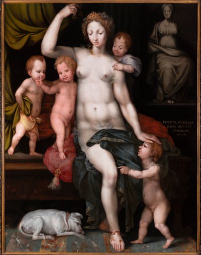 Allegory of Perfect Love, ca. 1540. af Vincent Sellaer