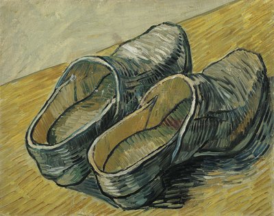 Et par træsko af læder af Vincent van Gogh