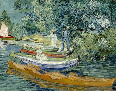 Ved bredden af ​​Oise i Auvers. 1890 af Vincent van Gogh