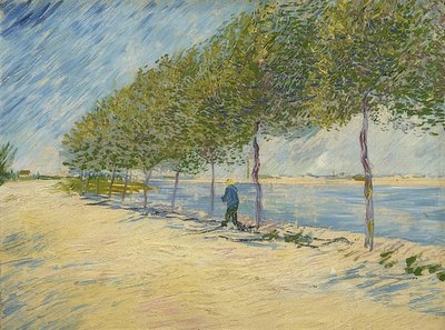 På Seinen. 1887 af Vincent van Gogh