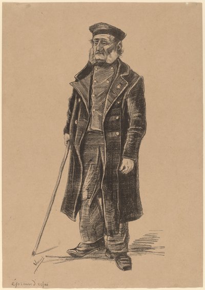 Almuebeboere, stående af Vincent van Gogh