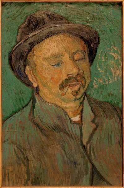 Portræt af en enøjet mand af Vincent van Gogh