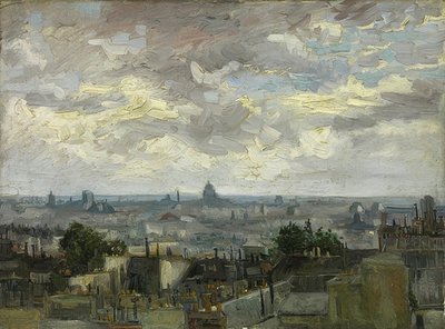 Udsigt over Paris. 1886 af Vincent van Gogh
