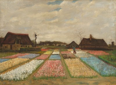 Blomsterbede i Holland. Omkring 1883 af Vincent van Gogh