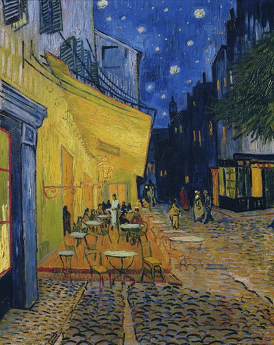 Cafe Terrace, Place du Forum, Arles, 1888 af Vincent van Gogh