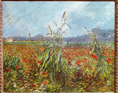Kornmarker og valmuer (olie på lærred) af Vincent van Gogh