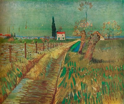 Cottage Among Fields, c1890 af Vincent van Gogh